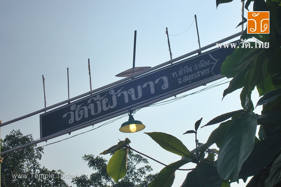 วัดชีผ้าขาว (Wat Chee Pha Kao) ตั้งอยู่ที่บ้านชีผ้าขาว หมู่ที่ 2 ตำบลท่าจีน อำเภอเมืองสมุทรสาคร จังหวัดสมุทรสาคร 74000