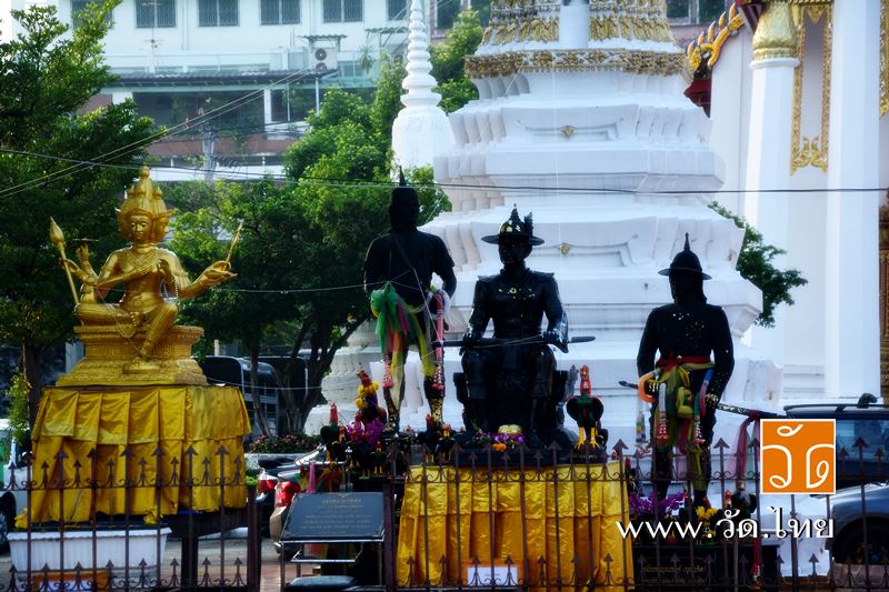 สมเด็จพระเจ้าตากสิน พระยาพิชัย และ หมื่นหาญณรงค์ (บุญเกิด) ณ วัดราชคฤห์วรวิหาร [วัดมอญ] (Wat Rajkrue